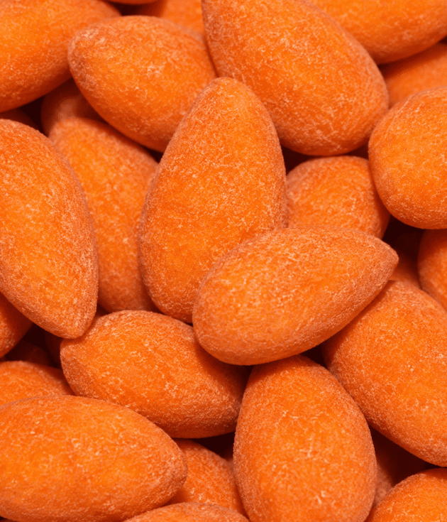 Amandes grillées au fromage rouge