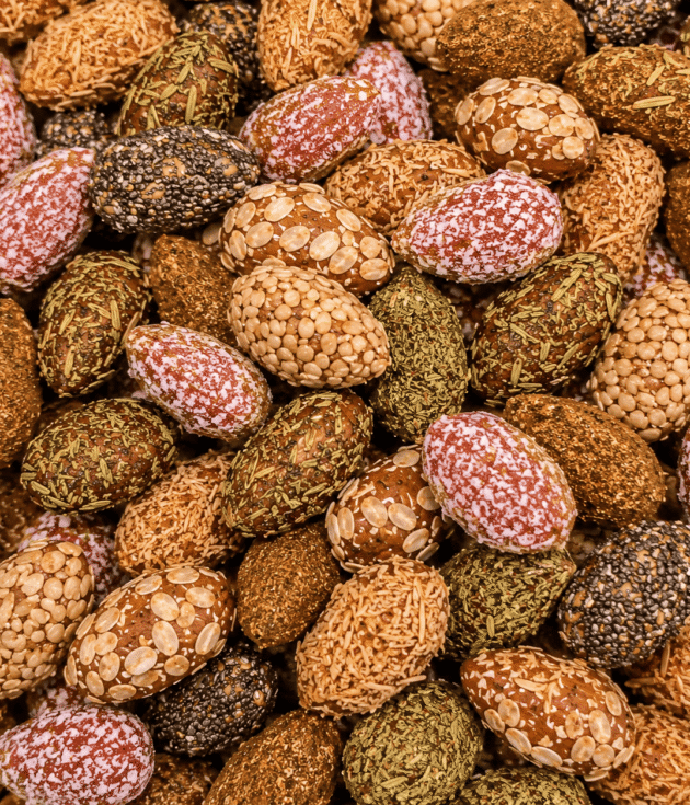 Mélange d’amandes caramélisées